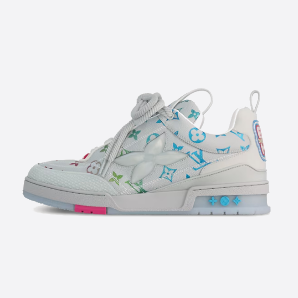 Louis Vuitton Skate Sneaker calfskin round toe lace-up low-top sneakers 1AH672