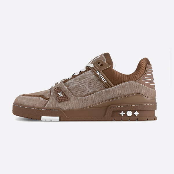 Louis Vuitton Trainer 2025 Denim Color Sneakers 1AHT17