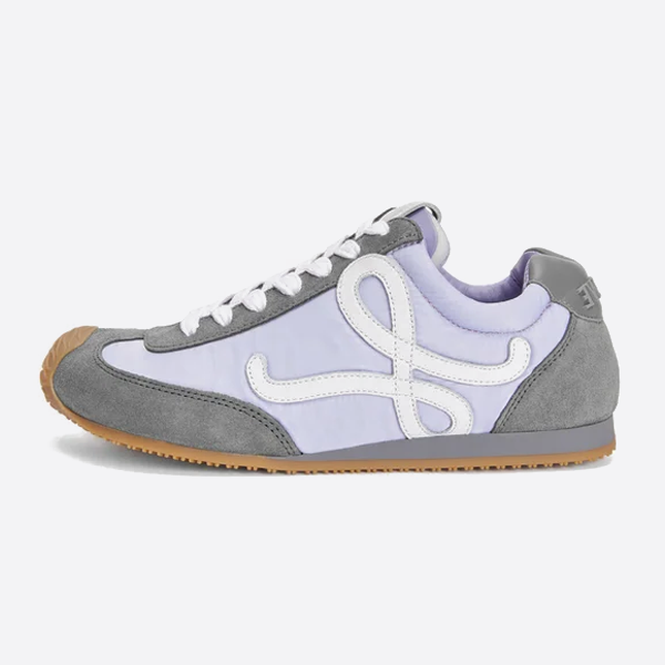 Loewe Ballet Runner 2.0 calfskin round toe lace-up low-top casual shoes LLBR282X02-4867
