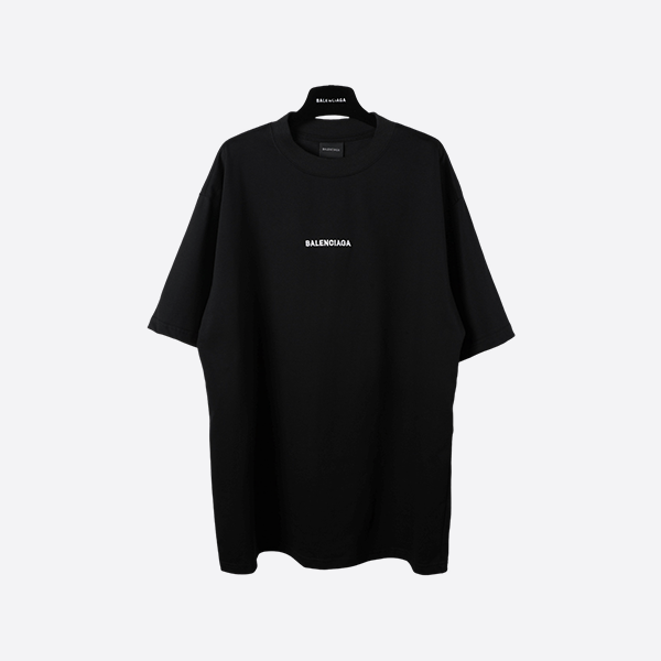 Balenciaga SS25 front and back lettering embroidered short sleeves