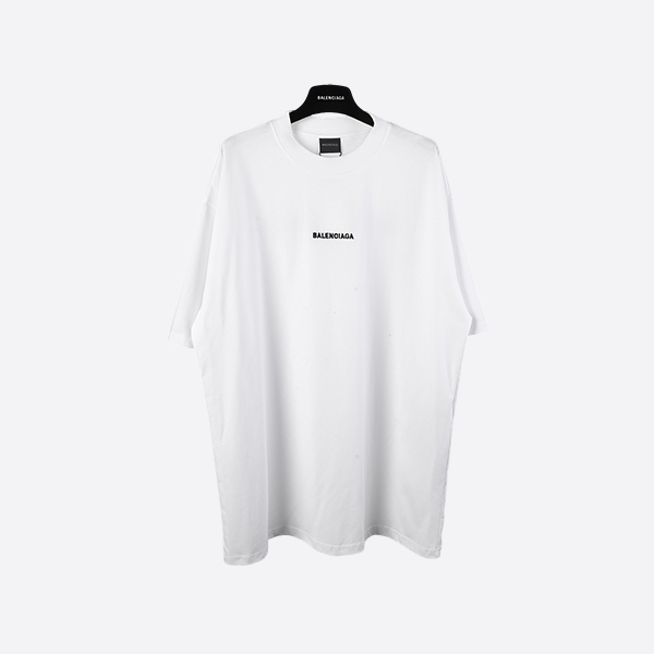 Balenciaga SS25 front and back lettering embroidered short sleeves
