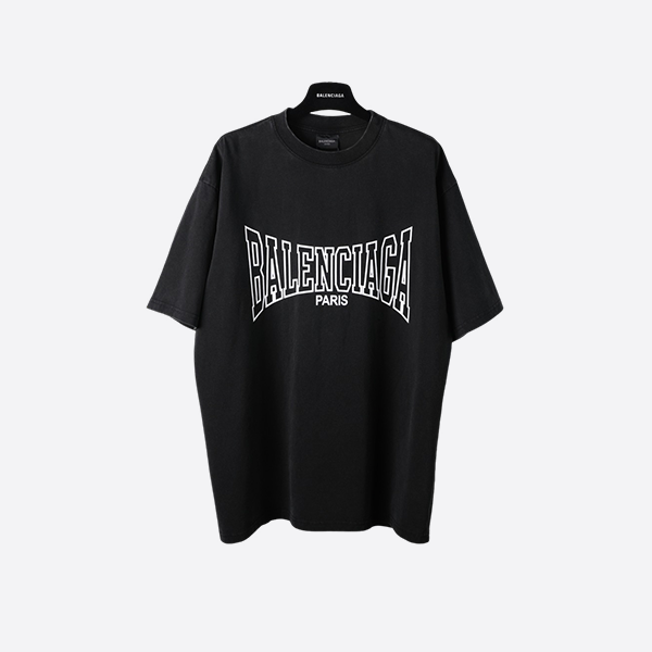Balenciaga cracked slogan short sleeves
