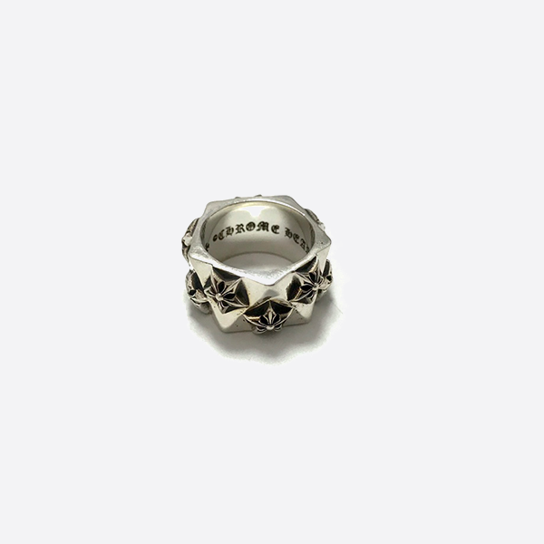 Chrome Hearts S925 sterling silver Crosby square six-pointed star ring 7302075633688216070